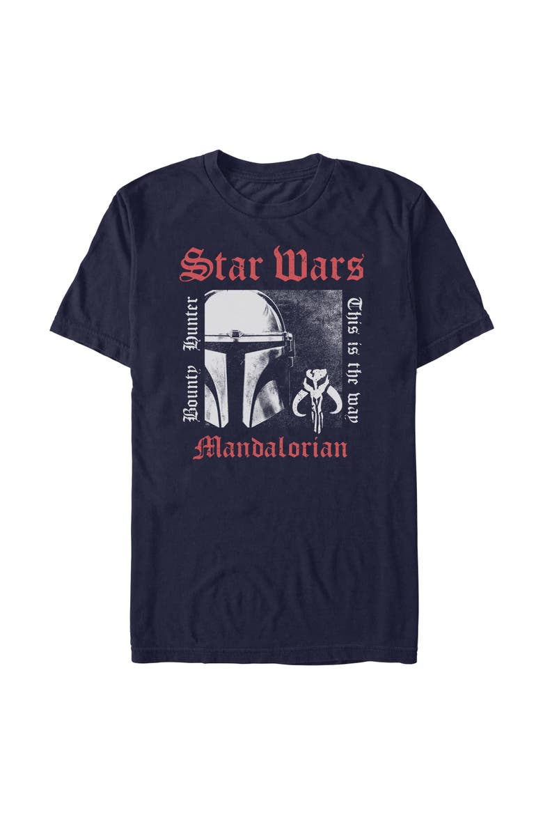 Men's Star Wars The Mandalorian This Is The Bounty Hunter  Graphic T-Shirt, Main, color, Navy Blue