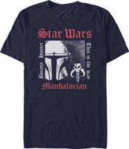 Star Wars: The Mandalorian Men's Star Wars The Mandalorian This Is The Bounty Hunter Graphic T-Shirt