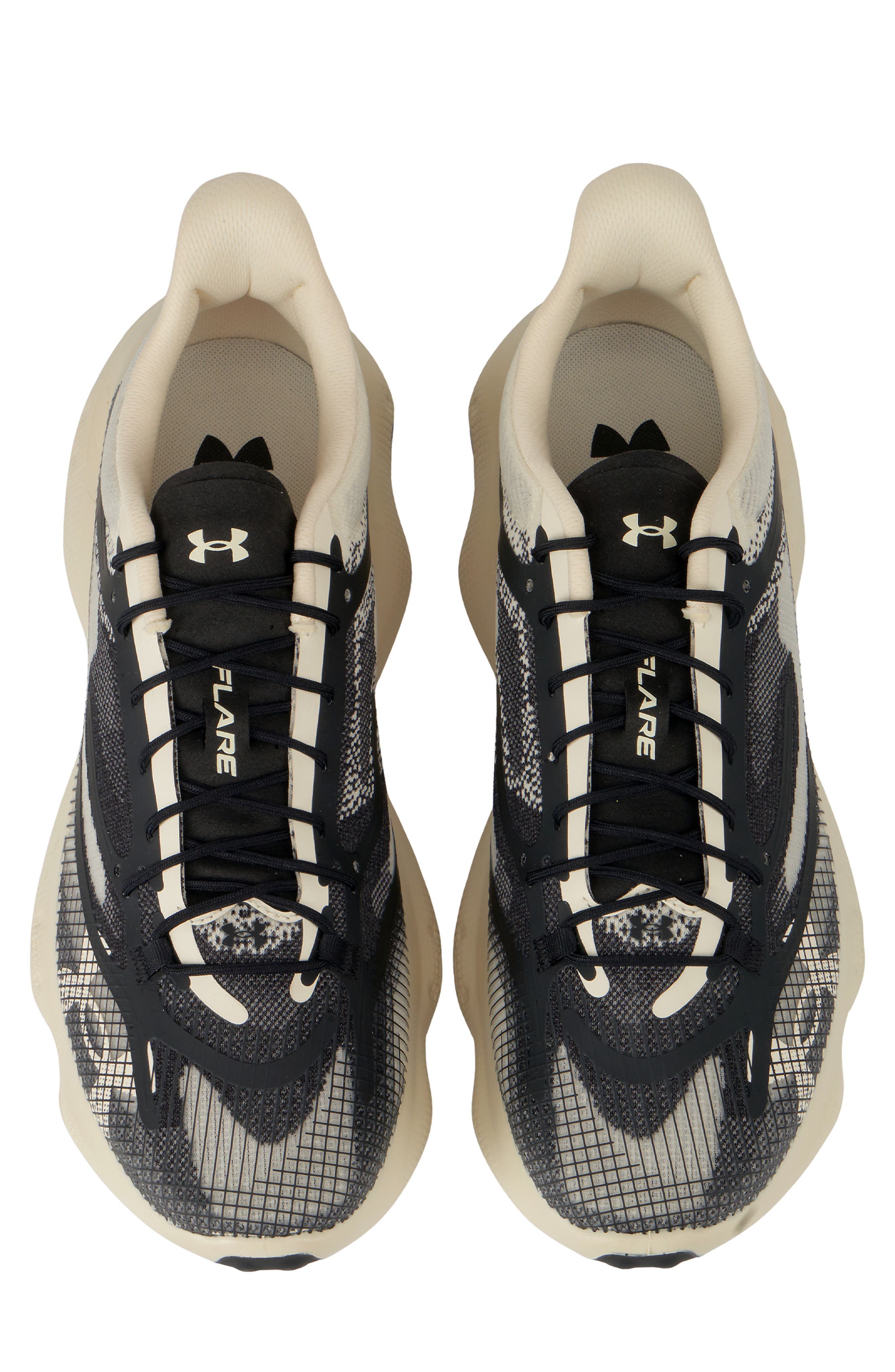 UA Flare Running Shoe, Alternate, color, WINTER WHITE / BLACK
