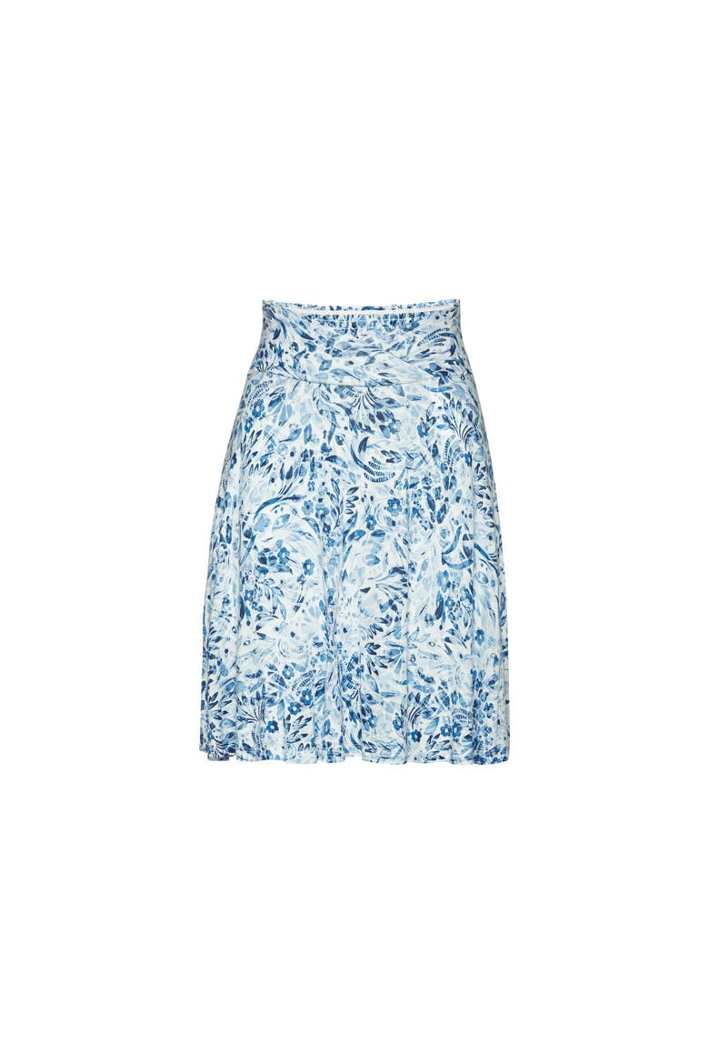 Floral Flared Skirt, Alternate, color, Blue Floral