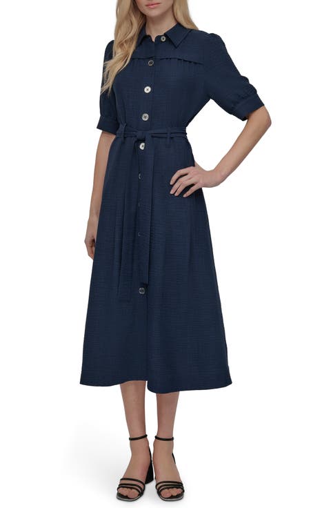 Short Sleeve Utility Shirtdress