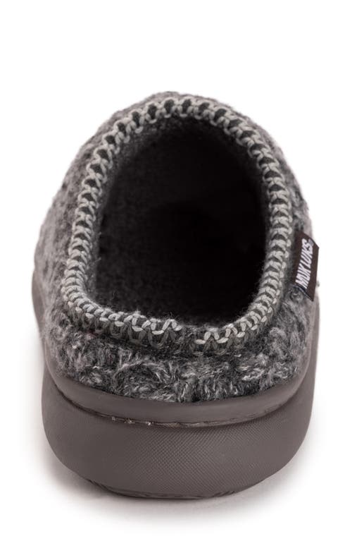 Muk Luks Bindi Faux Shearling Lined Clog In Gray
