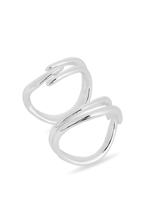 Set of 2 Assorted Stacked Rings