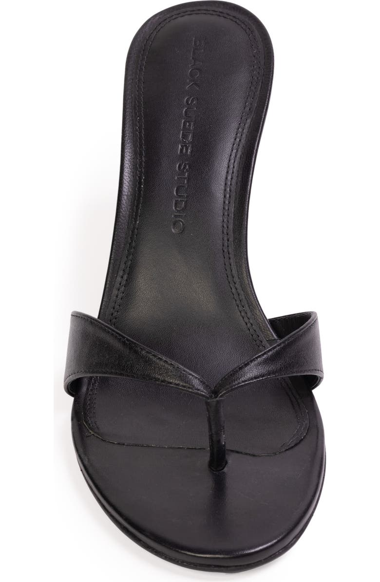 BLACK SUEDE STUDIO Aura 70 Mule, Alternate, color, Black Leather