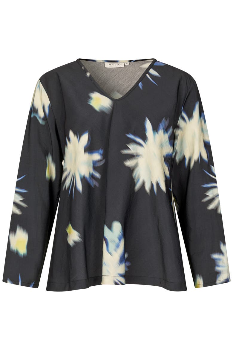 Kala Long Sleeve V-Neck Blouse, Alternate, color, Muted Lime