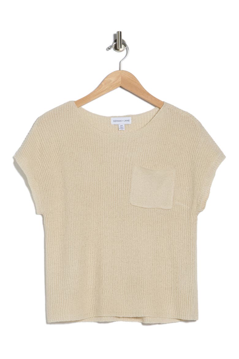 Textured Knit Sweater, Alternate, color, SHELL