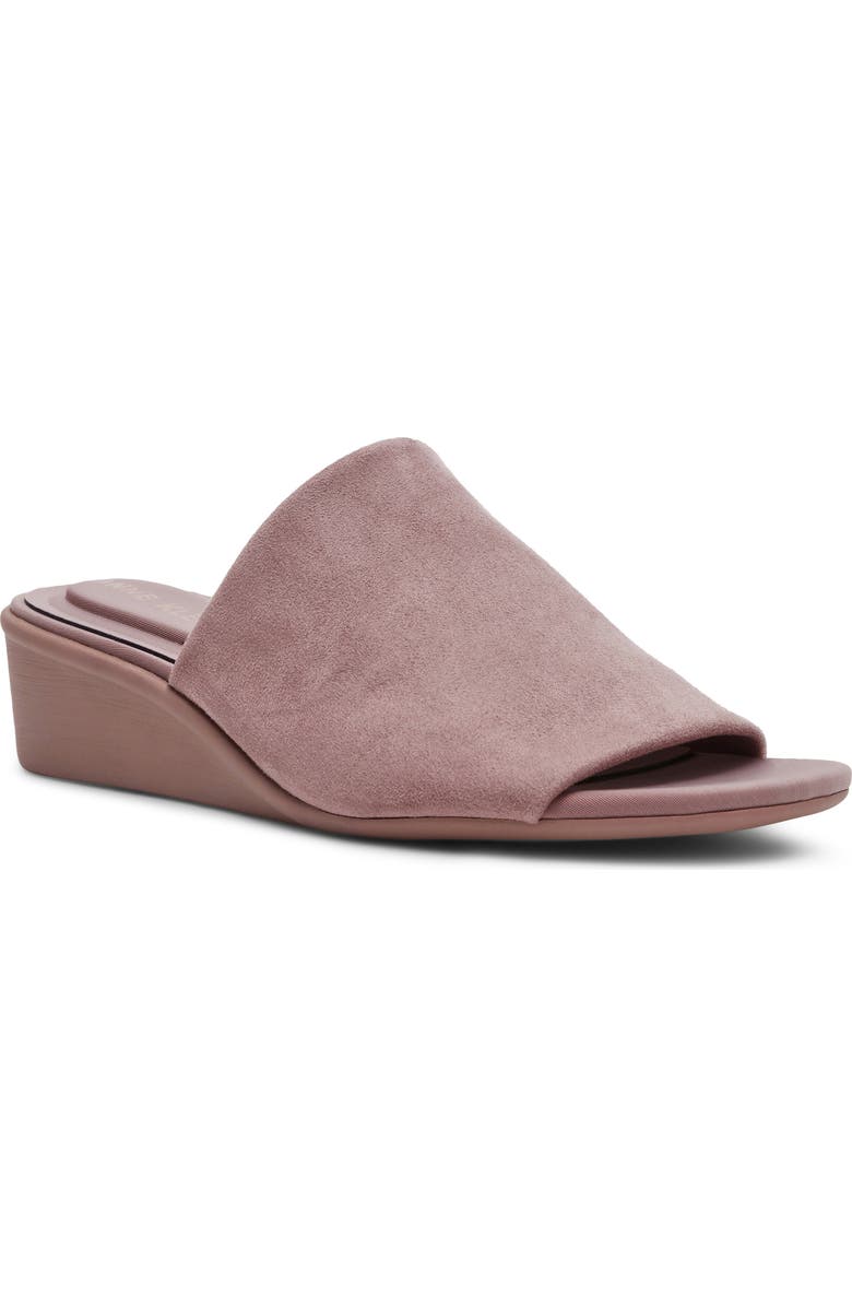 Anne Klein Wishful Wedge Slide Sandal, Main, color, Taupe