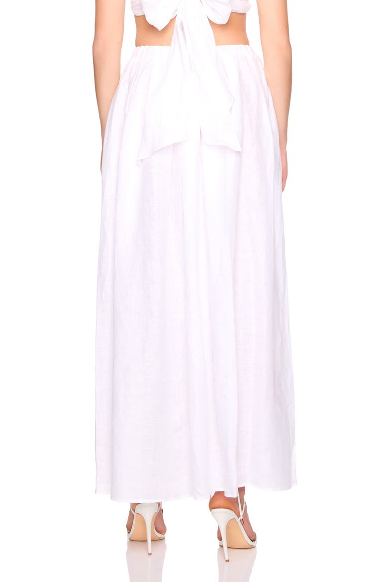 Wrap Linen Maxi Skirt, Alternate, color, SUGAR