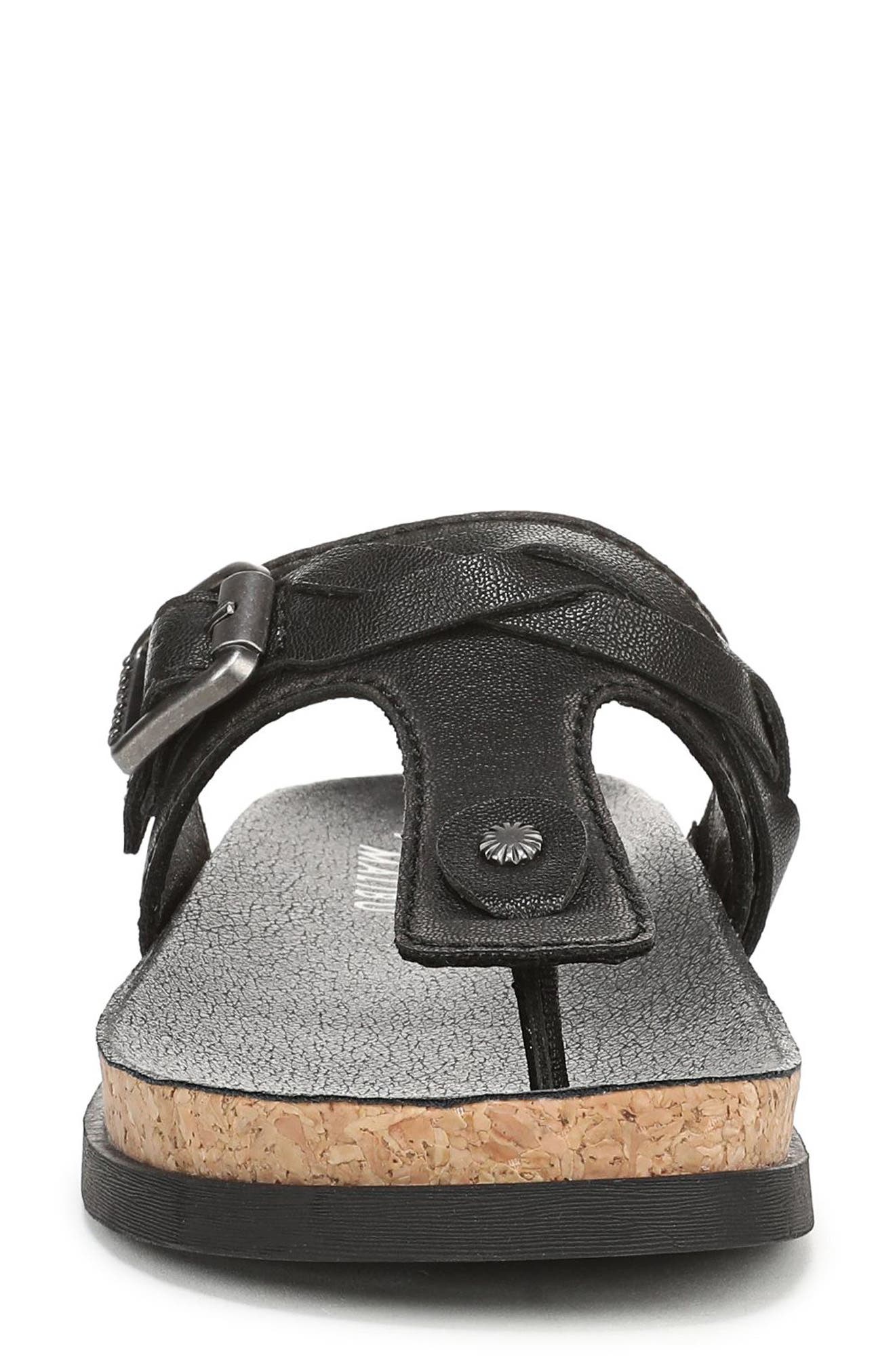 Blowfish Malibu Lakeshore Slide Sandal, Alternate, color, Black Faux Leather