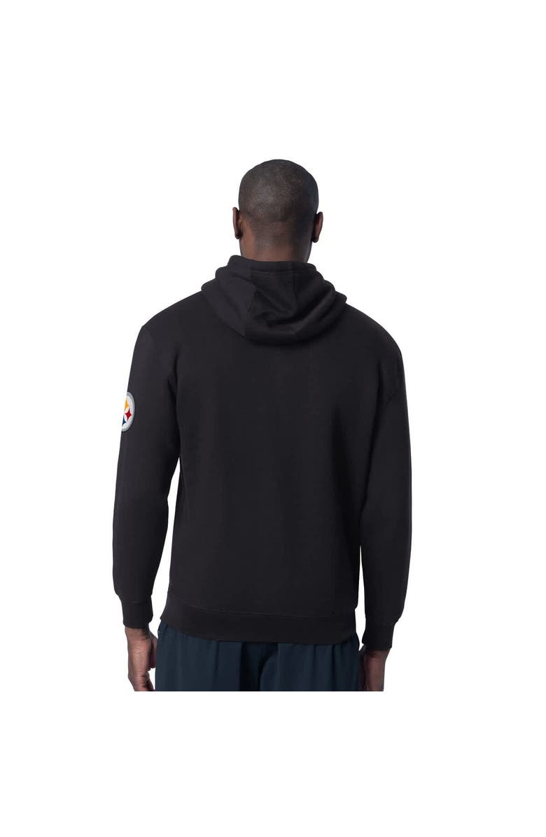 STARTER Men's Starter Black Pittsburgh Steelers Thursday Night Gridiron Hoodie, Alternate, color, Black
