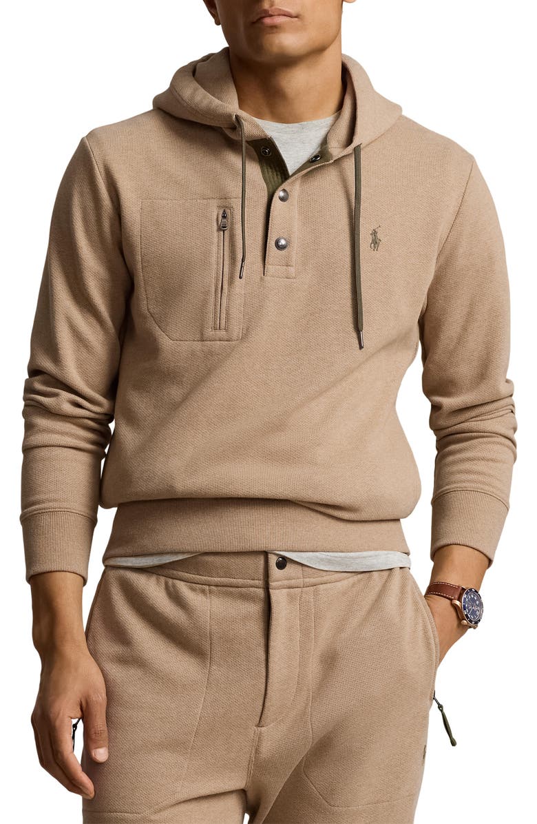 Polo Ralph Lauren Expedition Terry Henley Hoodie, Main, color, 