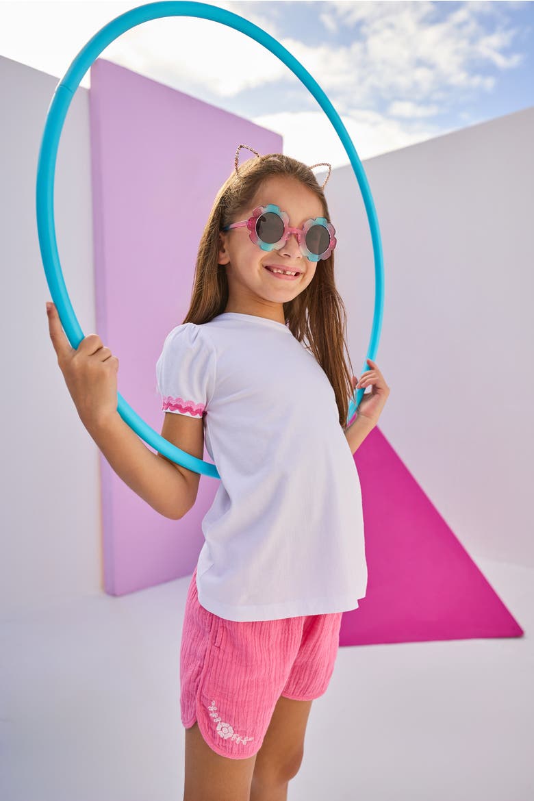 Kids' RicRac Tee, Alternate, color, Pink