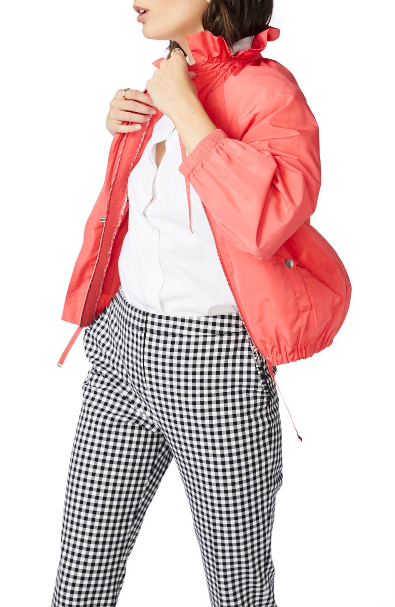 Court & Rowe Ruffle Neck Jacket, Alternate, color,