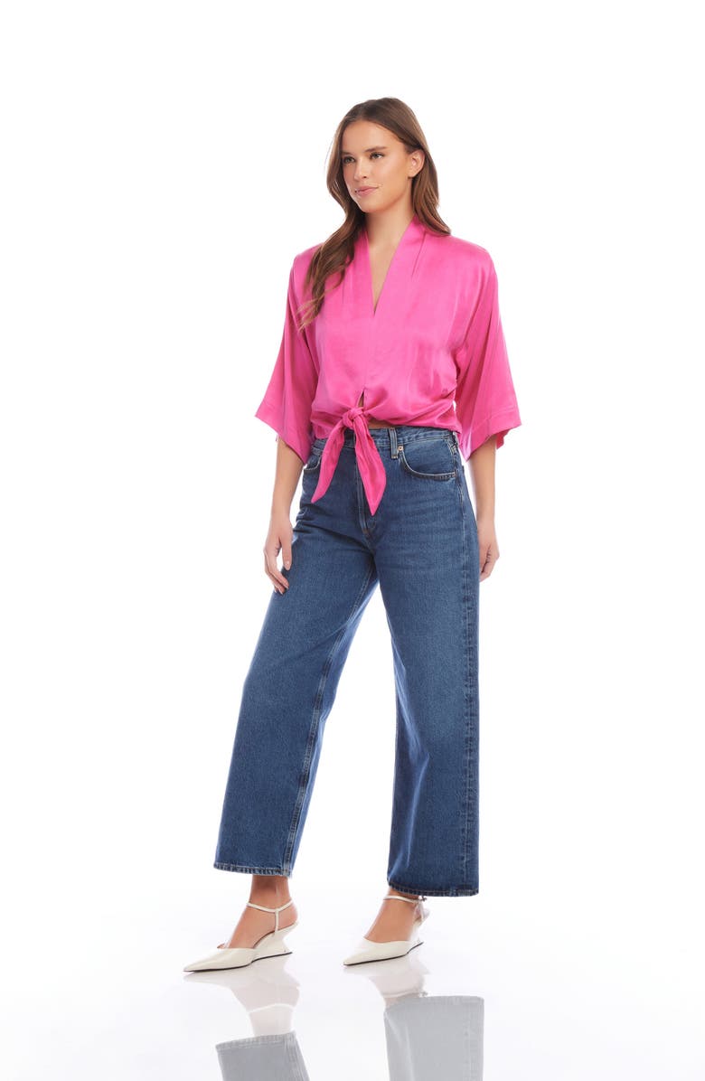 FIFTEEN TWENTY Tie Waist Top, Alternate, color, Pink