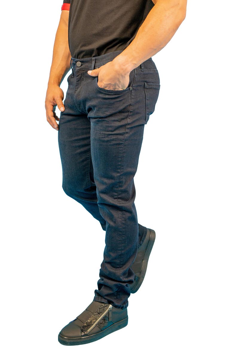 Athletic Fit Stretch Jeans, Alternate, color, BLUE