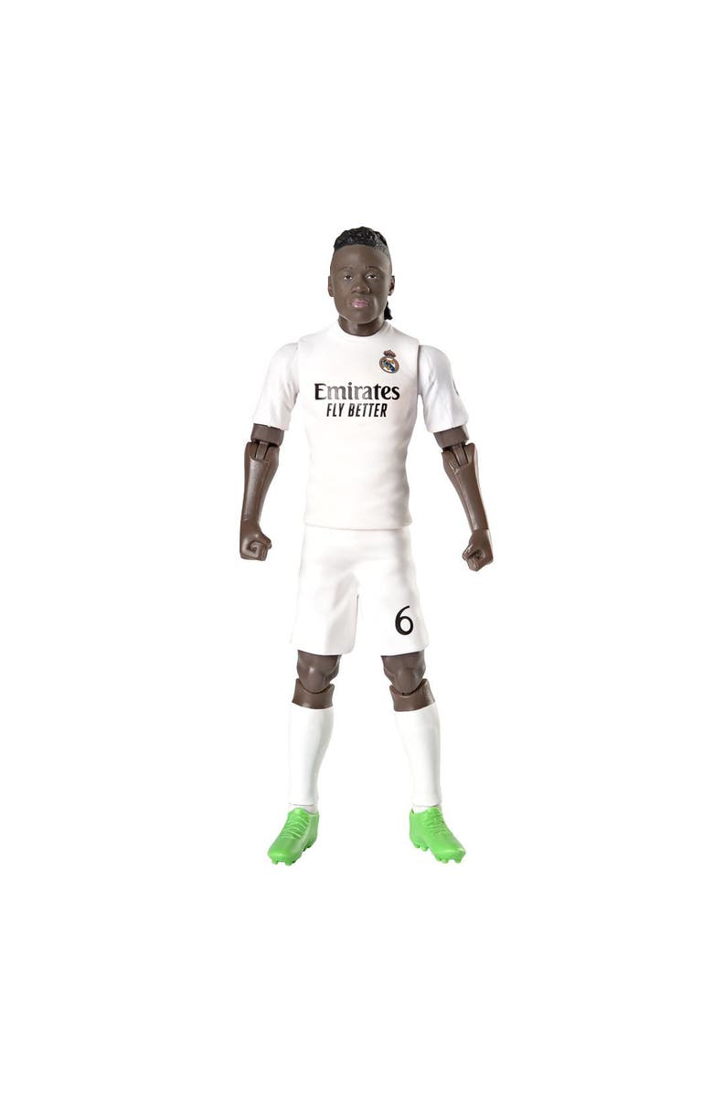 Banbo Toys SOCKERS Real Madrid CF Eduardo Camavinga 8" Collectible Soccer Action Figure, Alternate, color, White