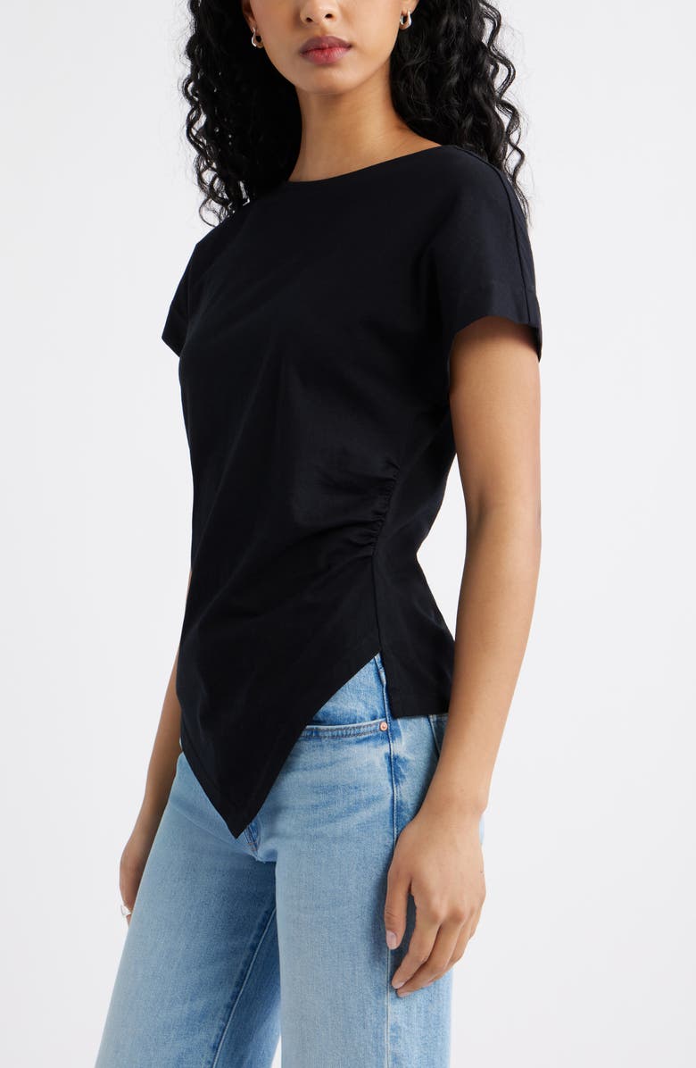 Open Edit Asymmetric T-Shirt, Alternate, color, Black