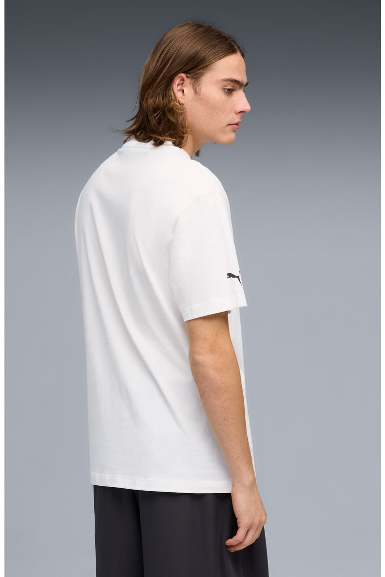 AMF1 Relaxed Fit Cotton Graphic T-Shirt, Alternate, color, PUMA WHITE