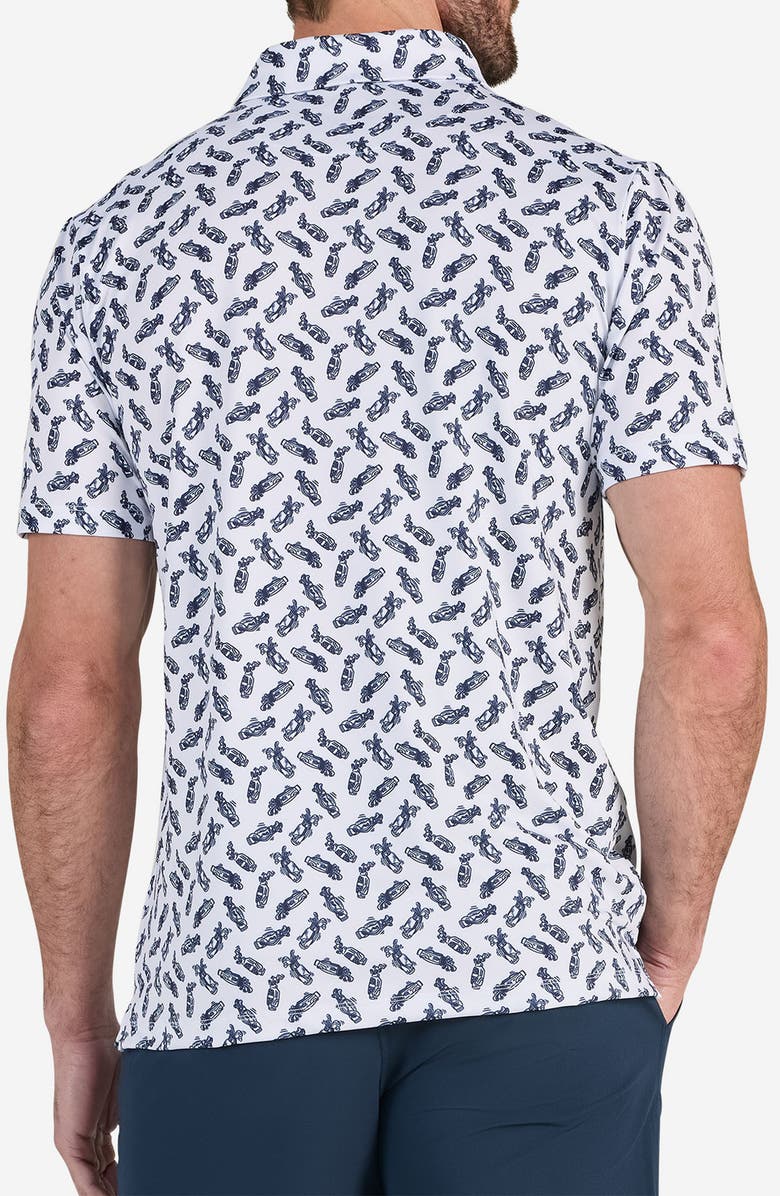 Bad Birdie Core Golf Bag Print Performance Polo, Alternate, color, Caddie By Day