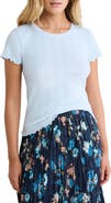 nz BY NIC AND ZOE Georgia Pointelle Rib T-Shirt