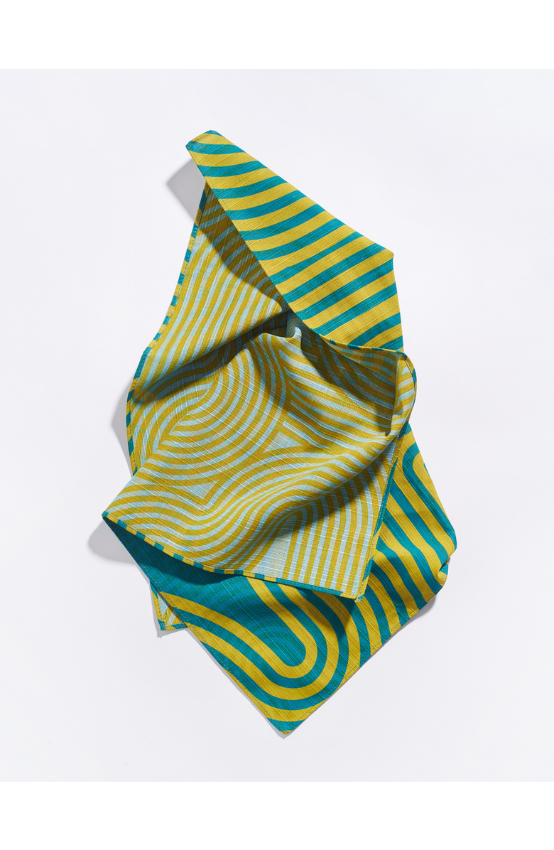 Tortuga Forma Comb Dinner Napkins - High Season Set of 4, Alternate, color, Peridot