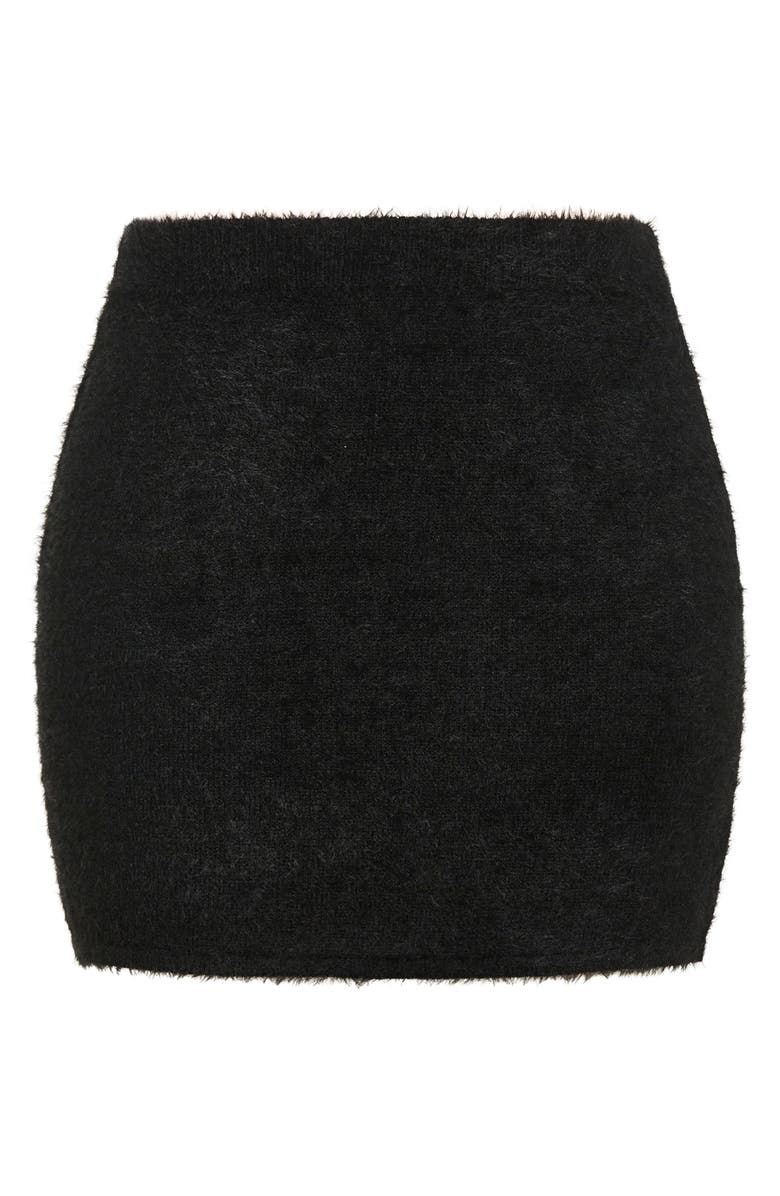 City Chic Ivanna Sweater Skirt, Alternate, color, Black