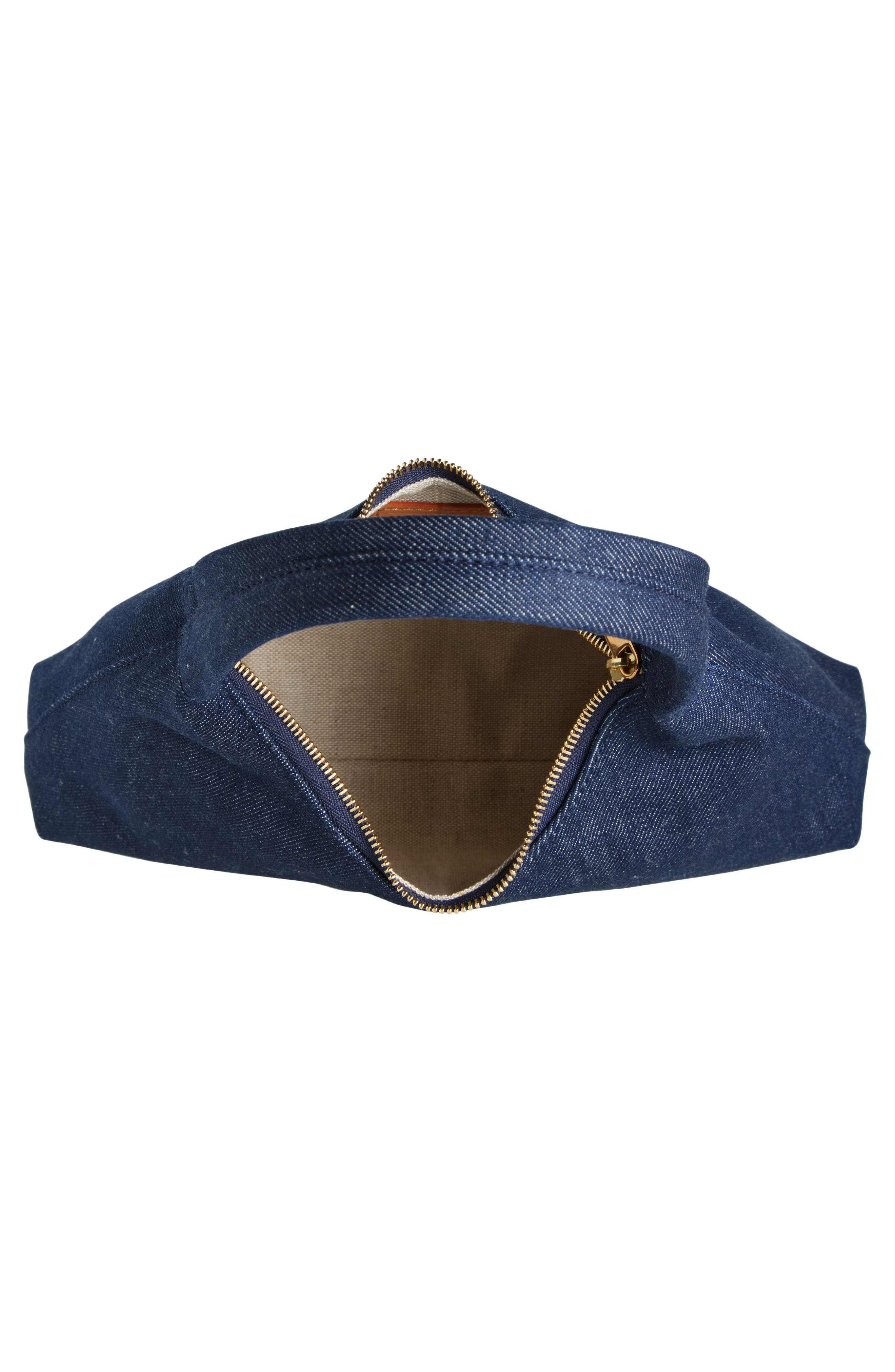 Mini Candy Denim Hobo Bag, Alternate, color, DARK BLUE