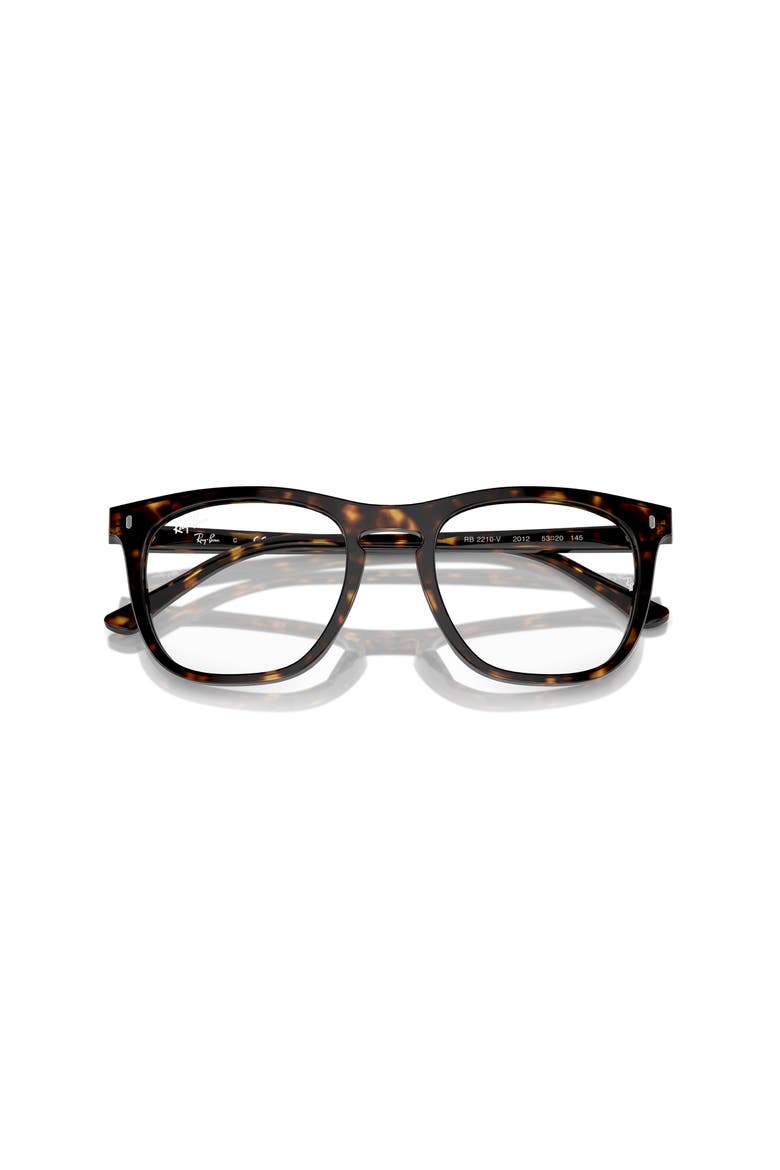 53mm Square optical glasses, Alternate, color, Tortoise