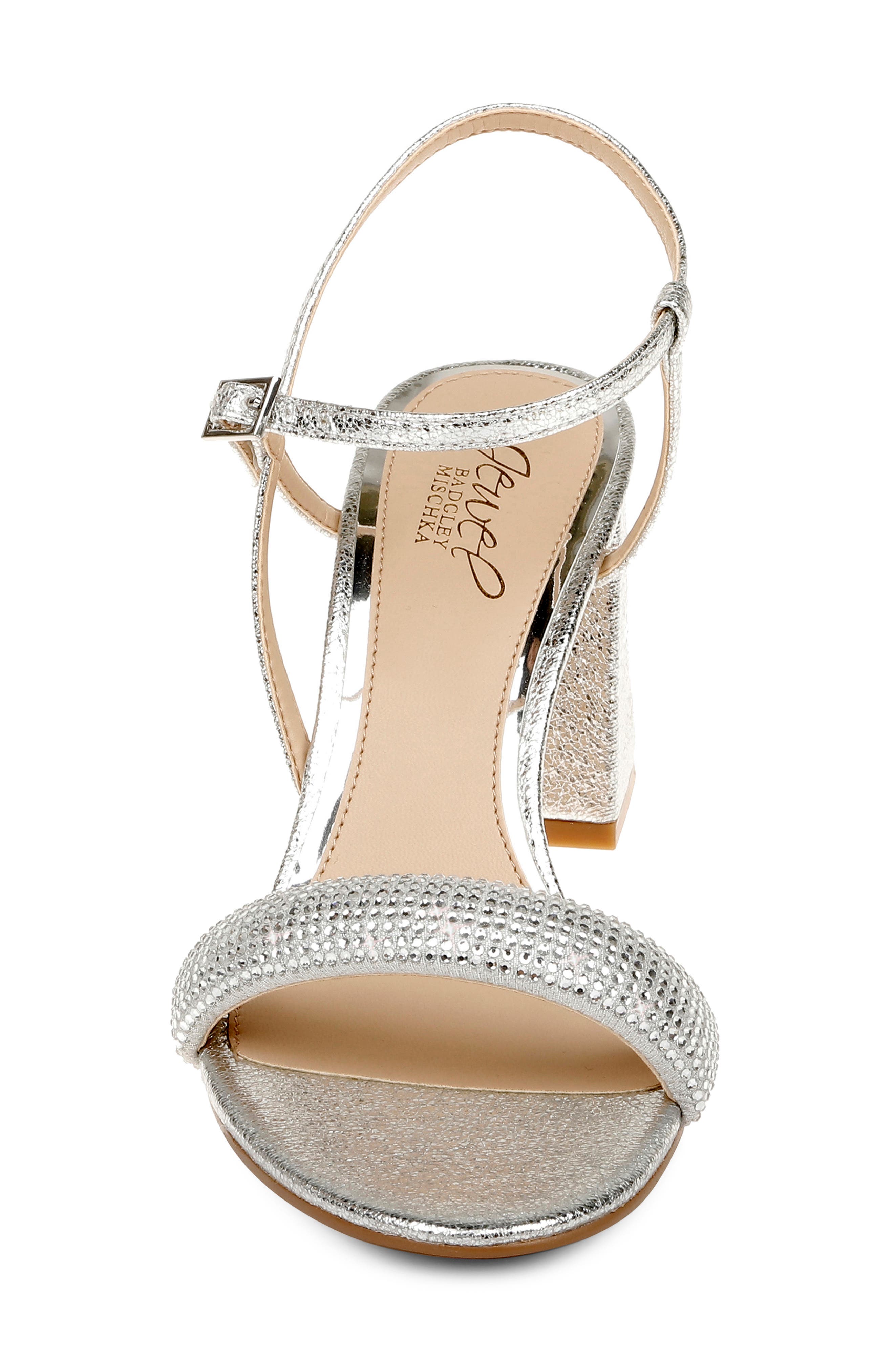 Jewel Badgley Mischka Earlene Block Heel Sandal, Alternate, color, 