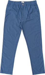 BURNSIDE Linen & Cotton Blend Pants