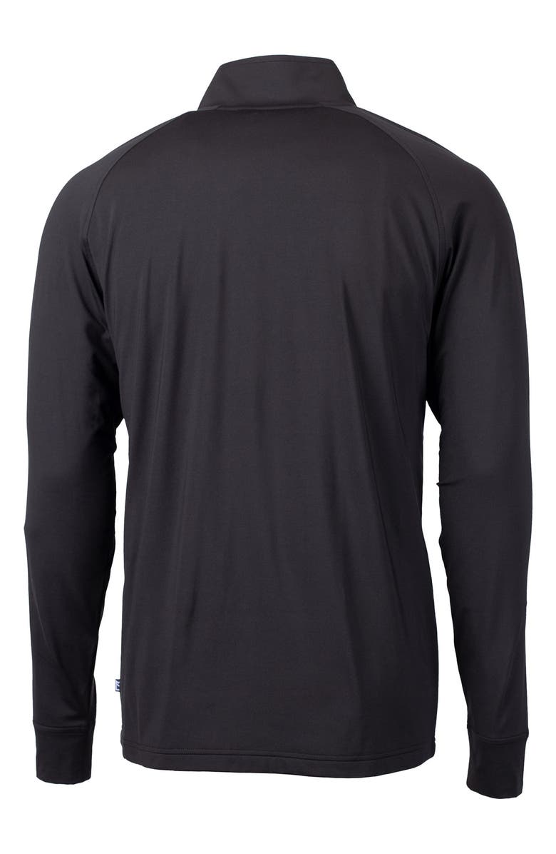 Cutter & Buck Adapt Knit Quarter Zip Pullover, Alternate, color, Black