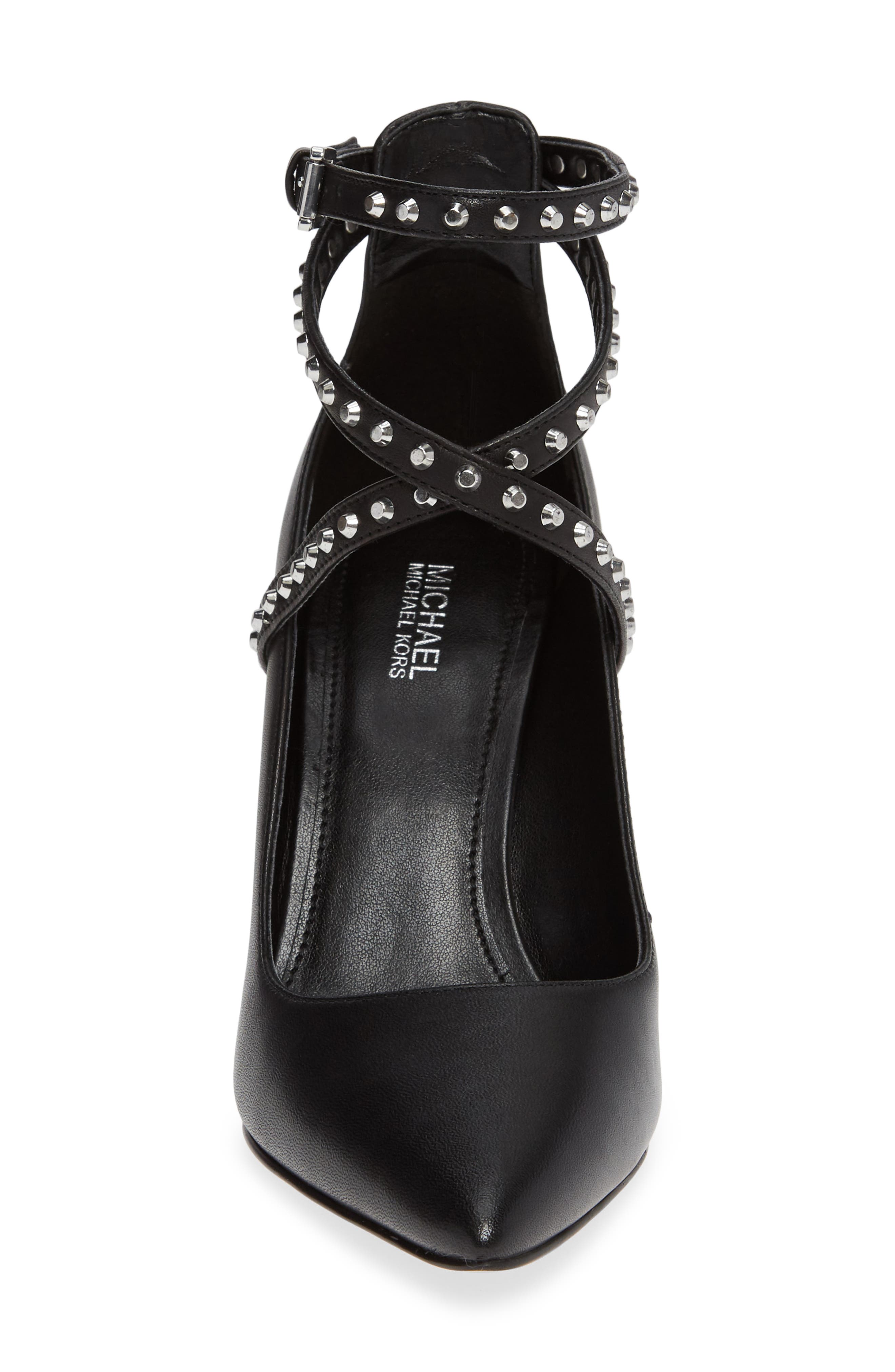 MICHAEL Michael Kors Jeannie Studded Ankle Wrap Pump, Alternate, color, 