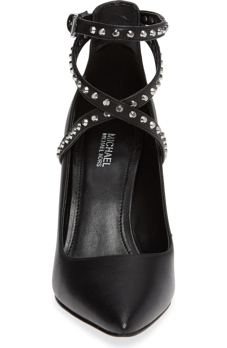 MICHAEL Michael Kors Jeannie Studded Ankle Wrap Pump, Alternate, color,
