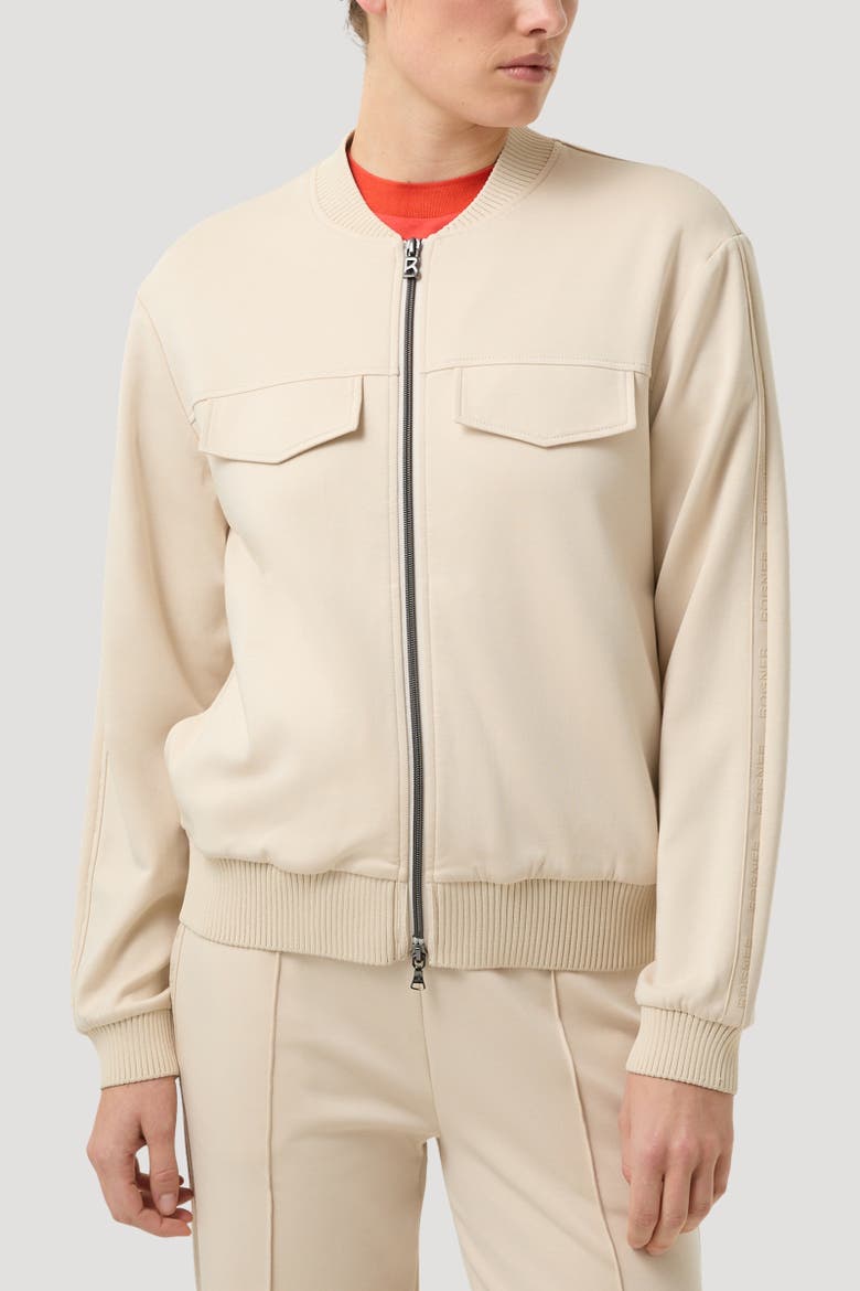 Nika Jersey Jacket, Alternate, color, Sand