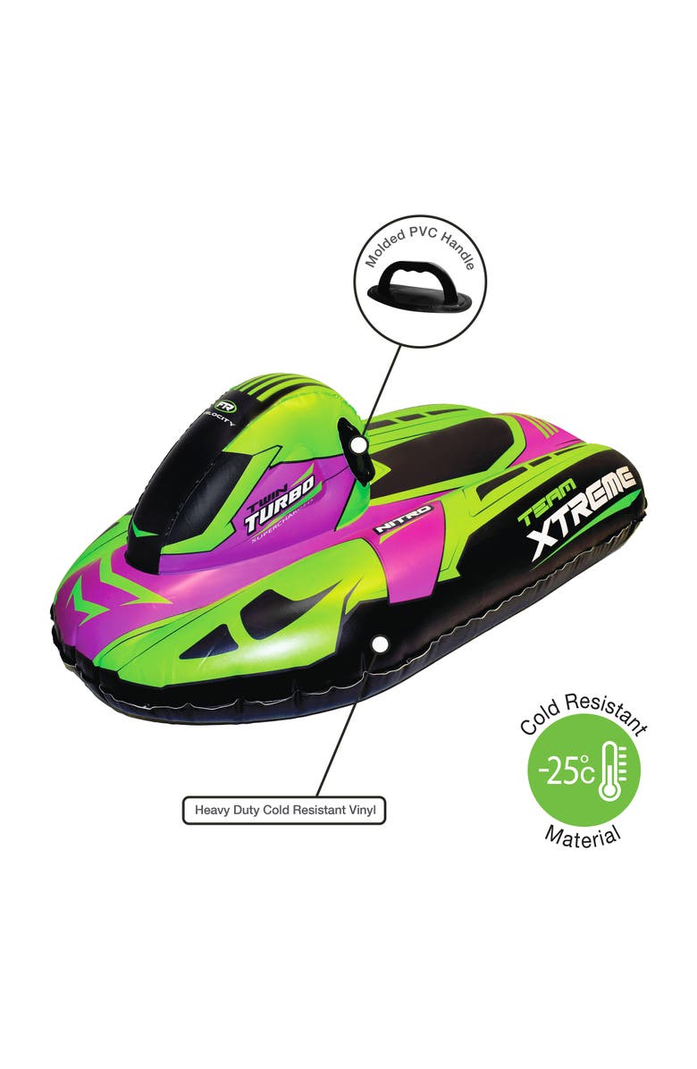 Coconut Outdoor Team Xtreme Racing Snowmobile Sled Limepinkblack, 50X20" 8+, Alternate, color, Multicolored
