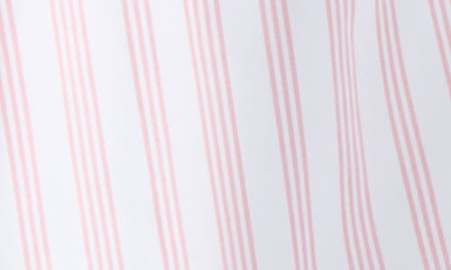Viens Avec Moi Seaside Stripe Button-up Shirt In Pink