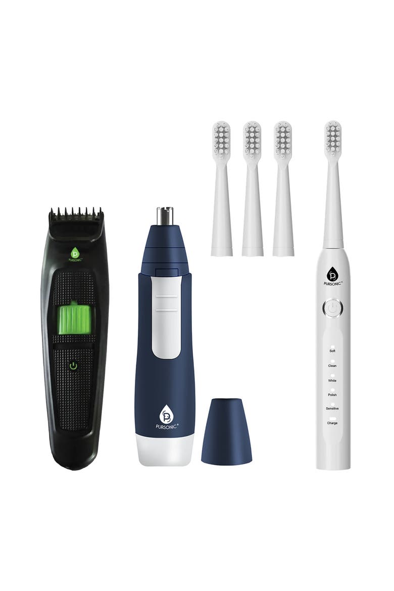 Electric Toothbrush, Body Trimmer & Nose Trimmer, Main, color, Multicolor