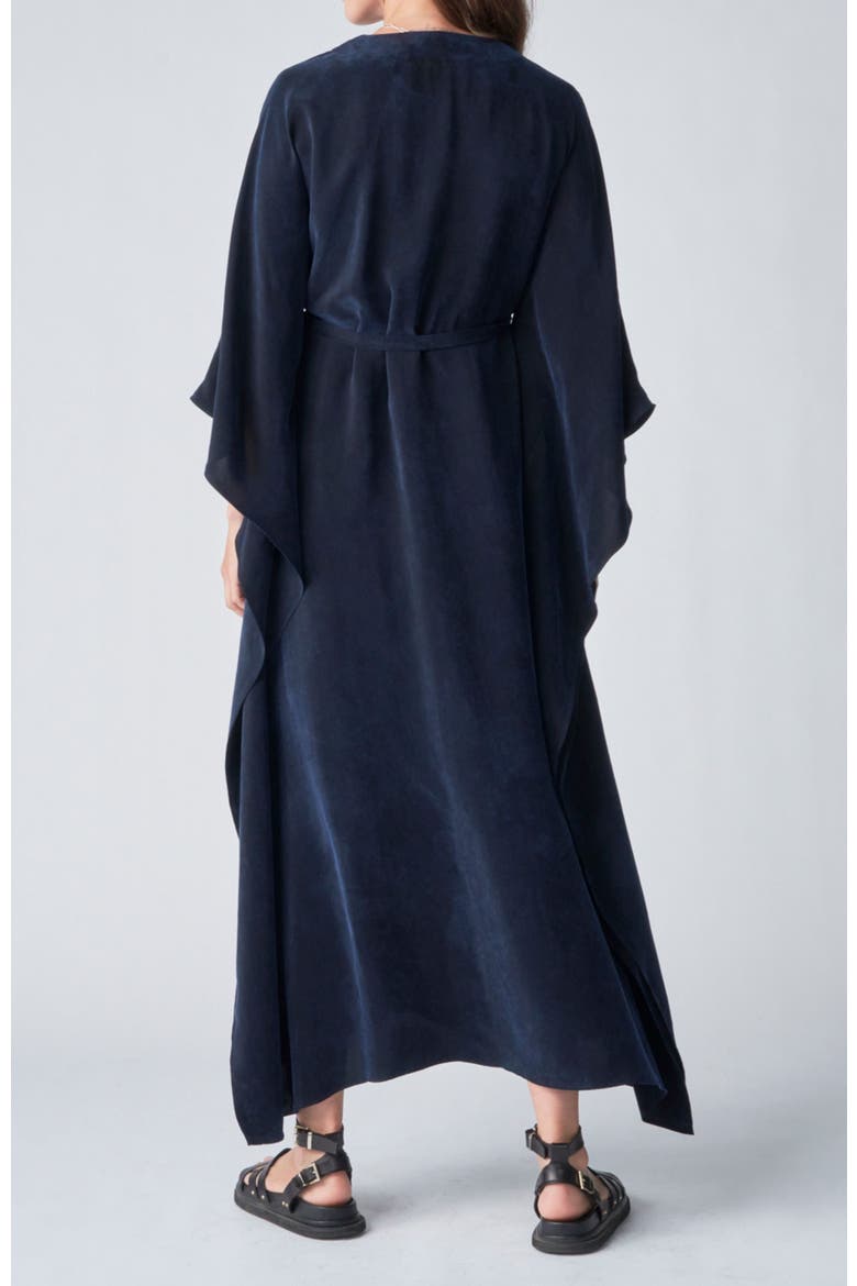Belted Caftan, Alternate, color, Navy
