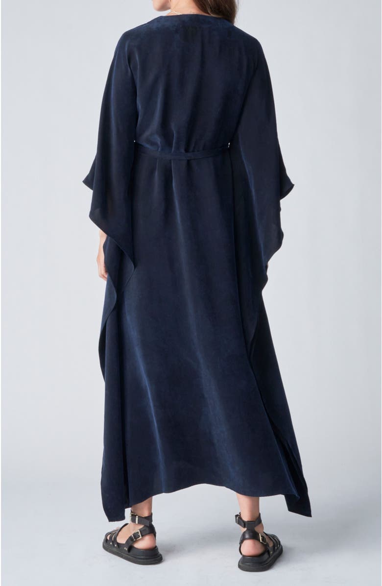 ocean+main Belted Caftan, Alternate, color, Navy