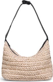 Walter Baker Beck Convertible Raffia Shoulder Bag