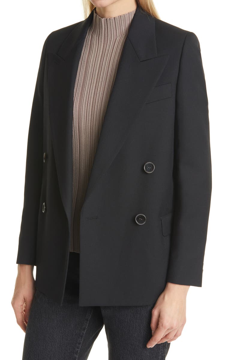 Acne Studios Janny Double Breasted Blazer, Alternate, color, 