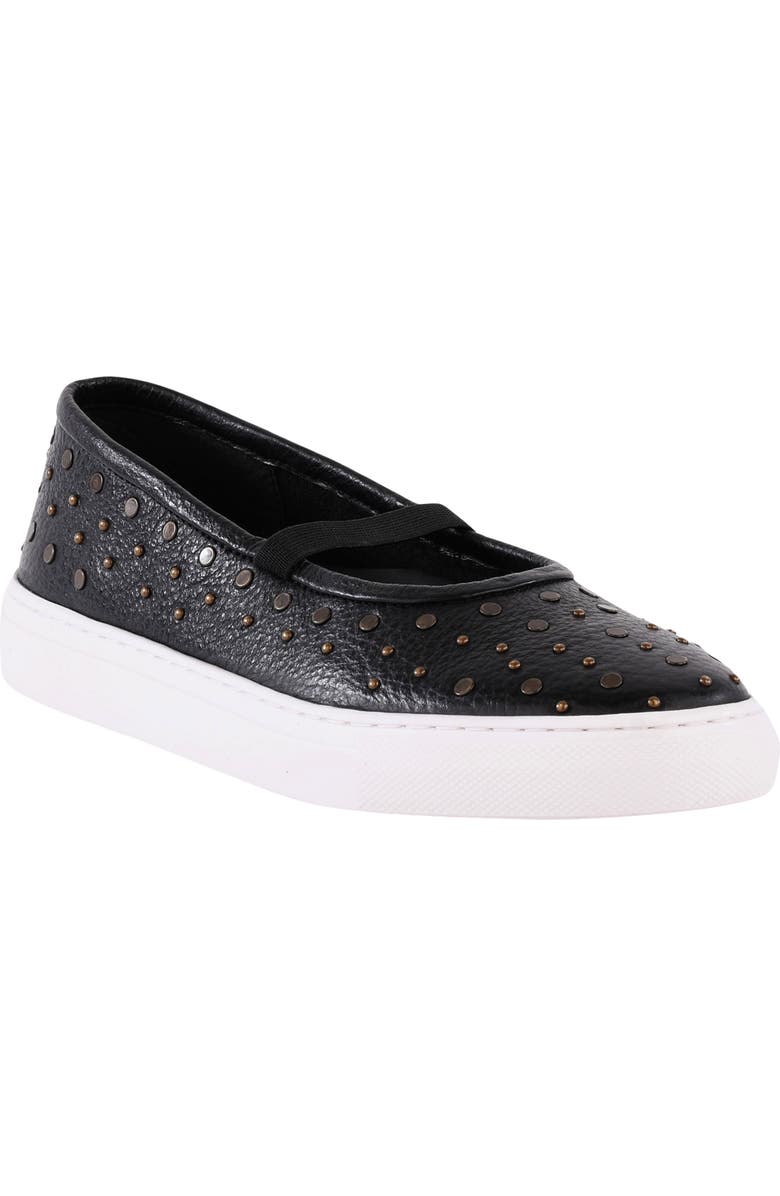 Seychelles Moon Child Stud Mary Jane Flat, Main, color, Black Leather