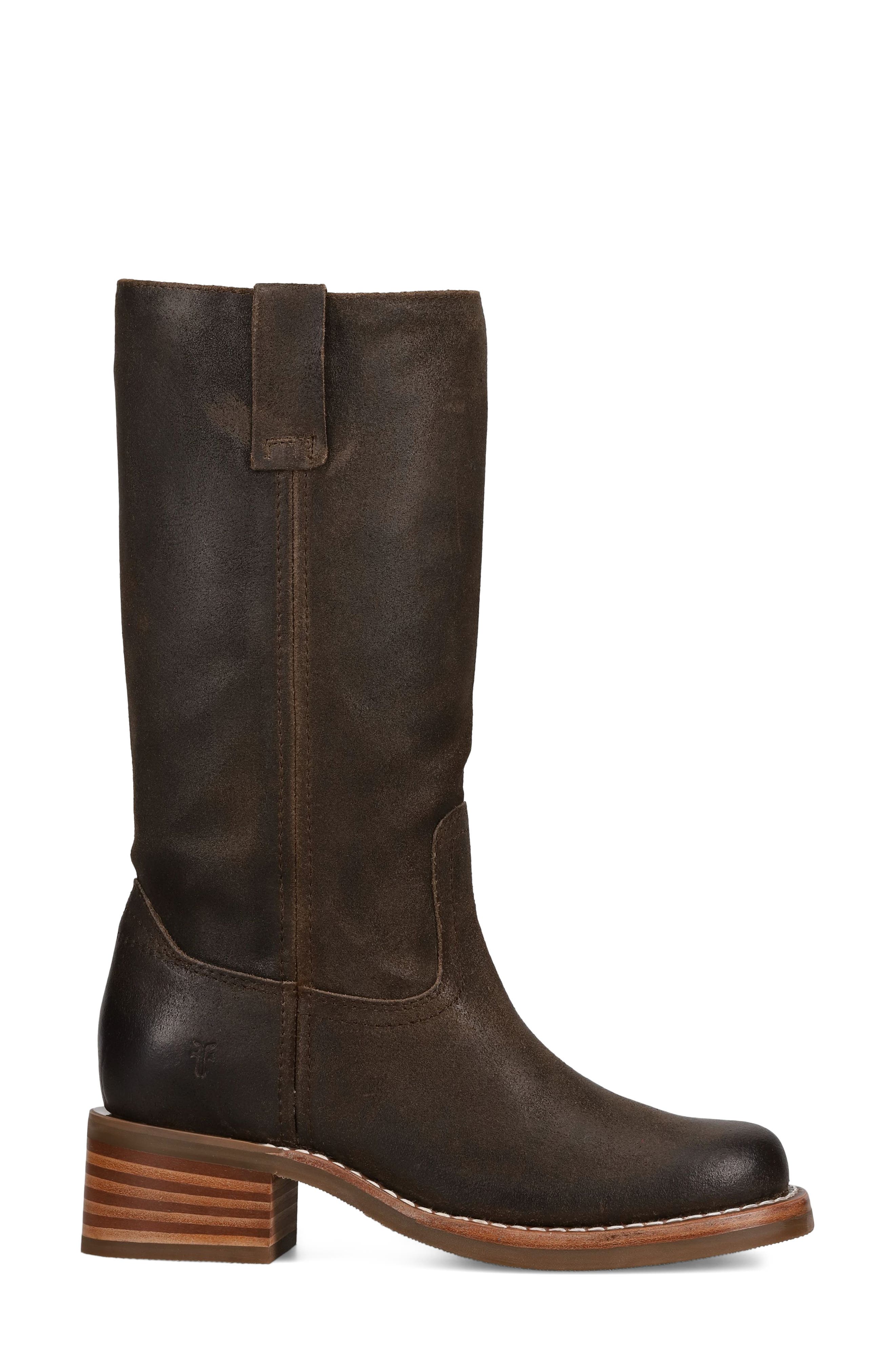 Campus 12R Leather Boot, Alternate, color, CHOCOLATE