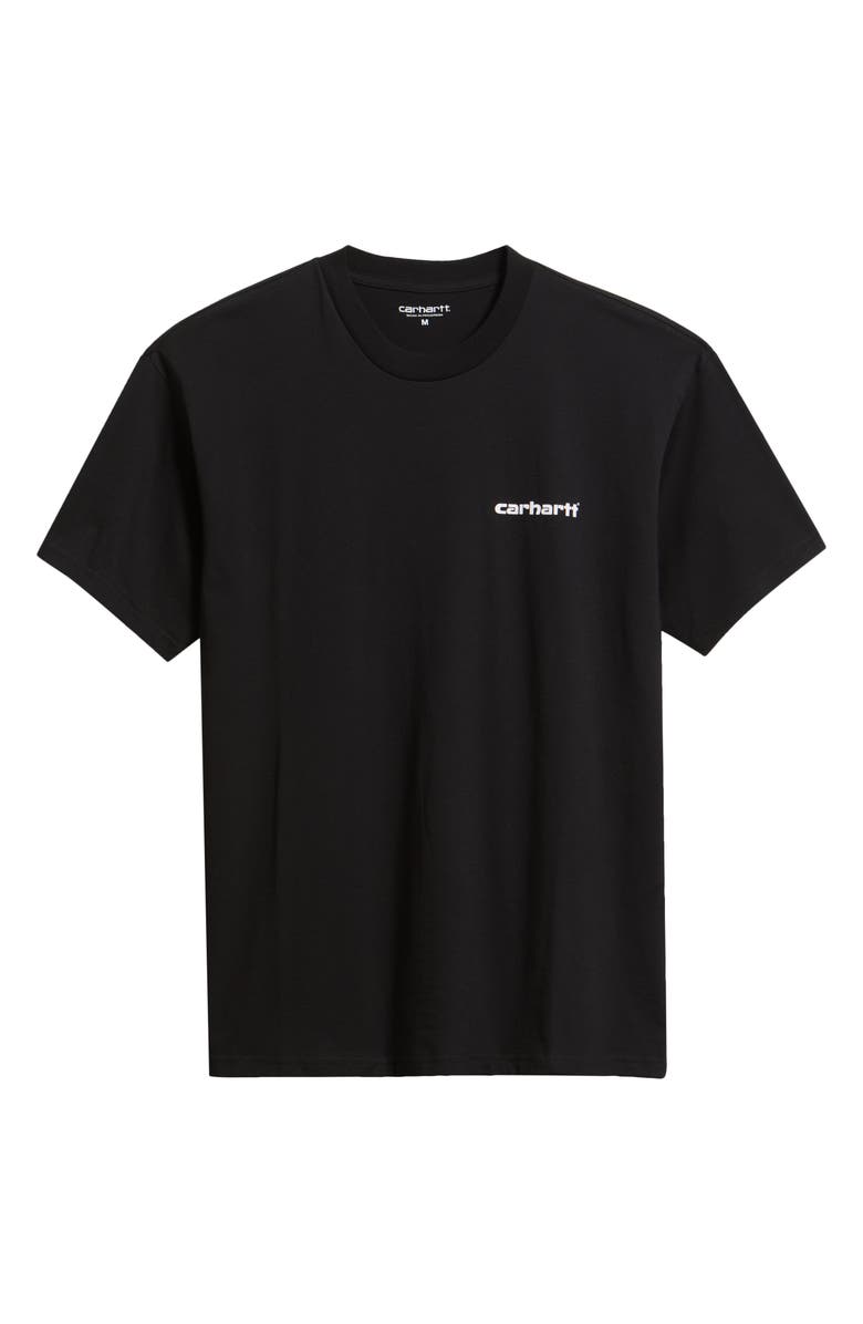 Carhartt Work In Progress Archive Lines Organic Cotton Graphic T-Shirt, Alternate, color, Black