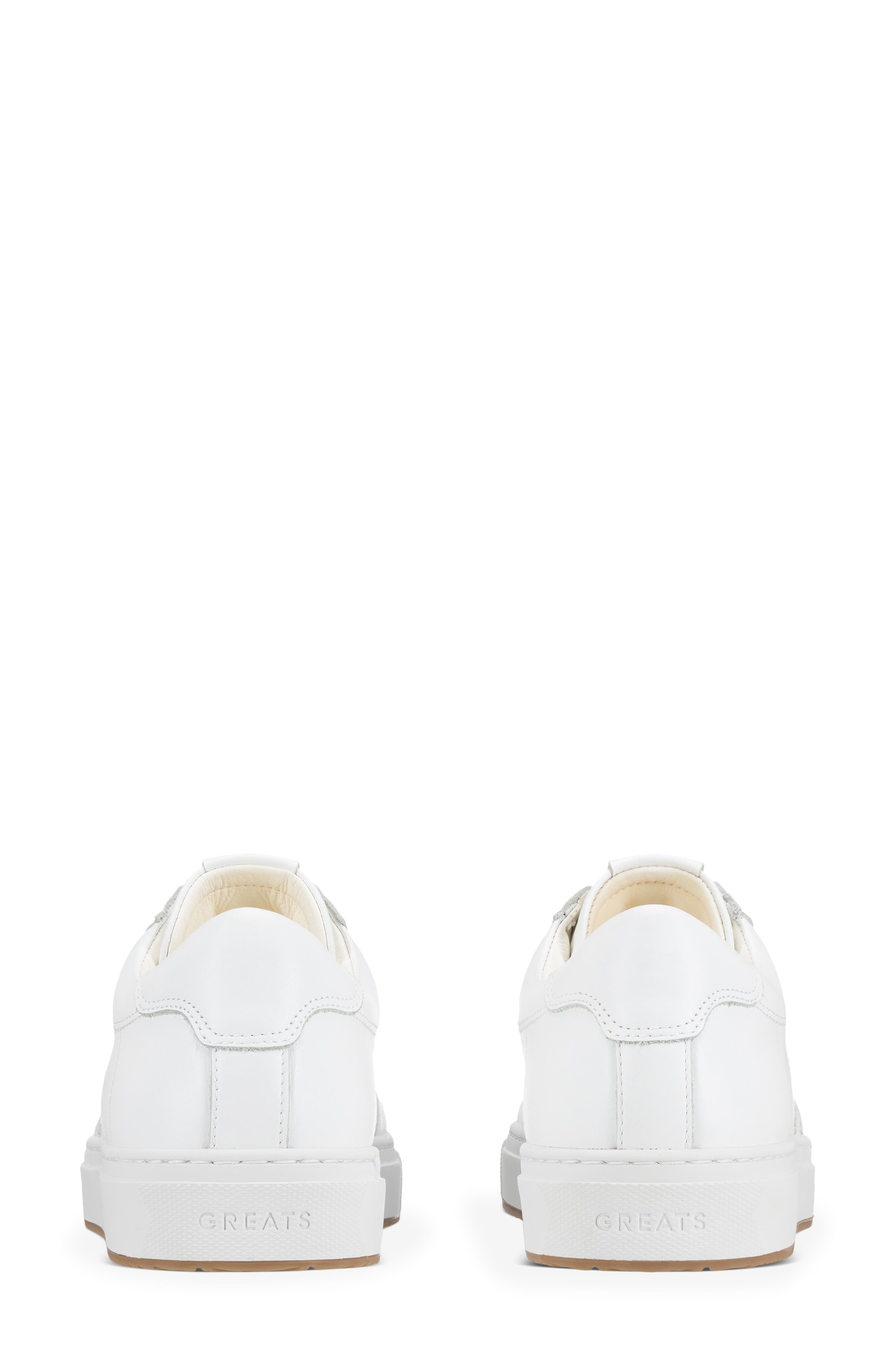 GREATS Court Sneaker, Alternate, color, White Leather