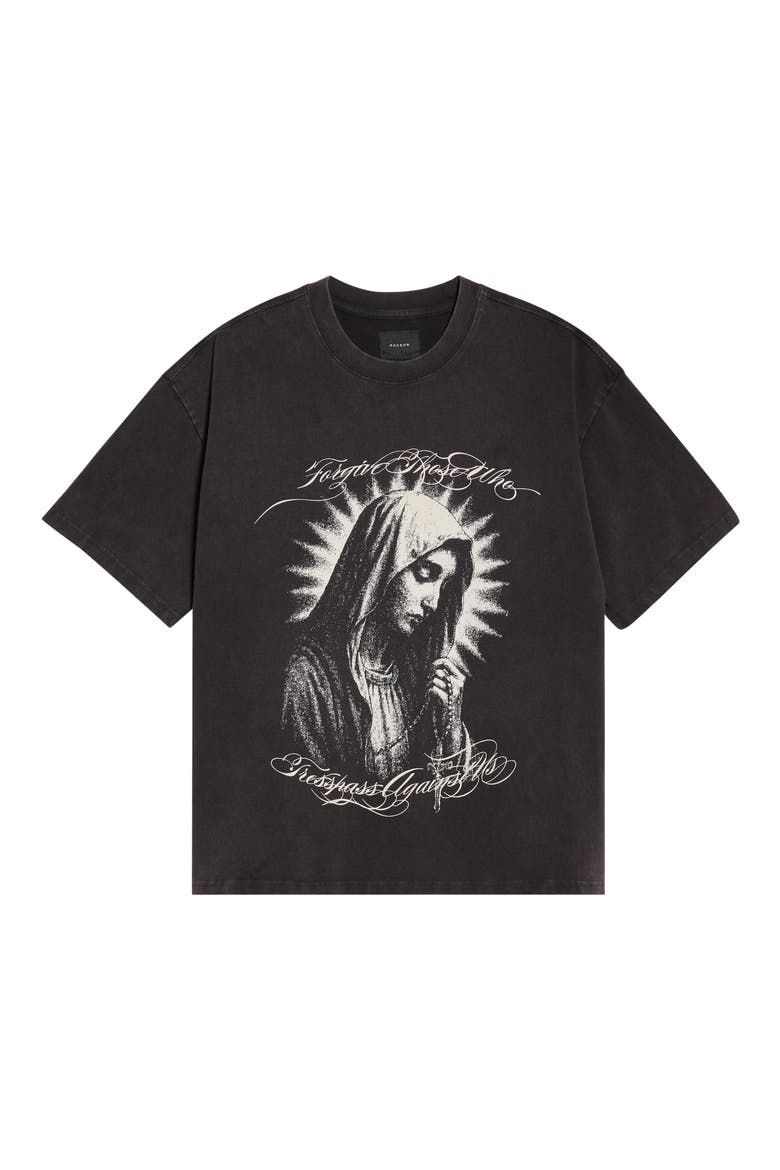 Forgive Cotton Graphic T-Shirt, Main, color, BLACK
