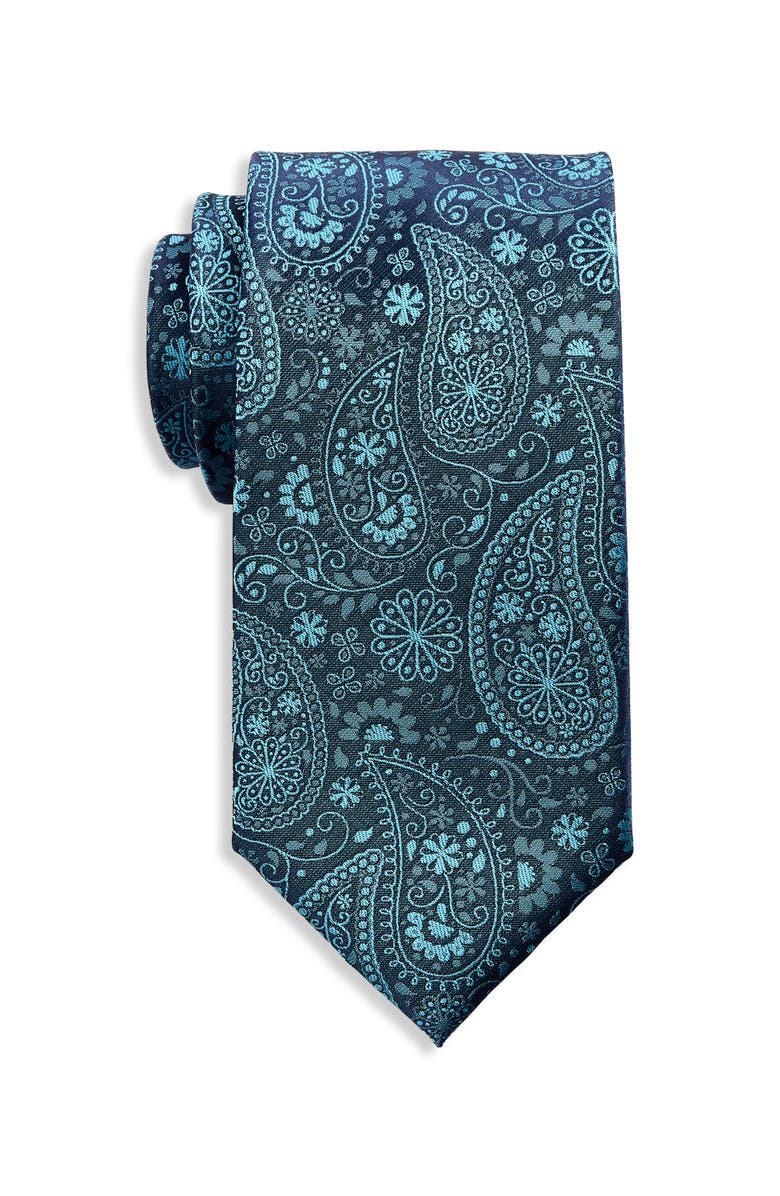 Synrgy by DXL Carnival Paisley Tie, Main, color, Blue