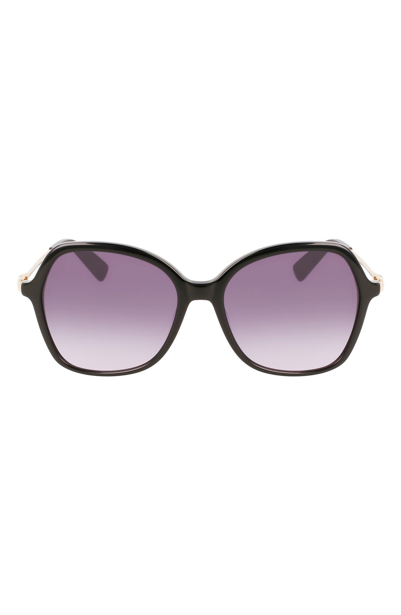 Longchamp 57mm Amazone Modified Rectangle Sunglasses