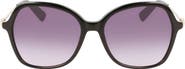 Longchamp 57mm Amazone Modified Rectangle Sunglasses