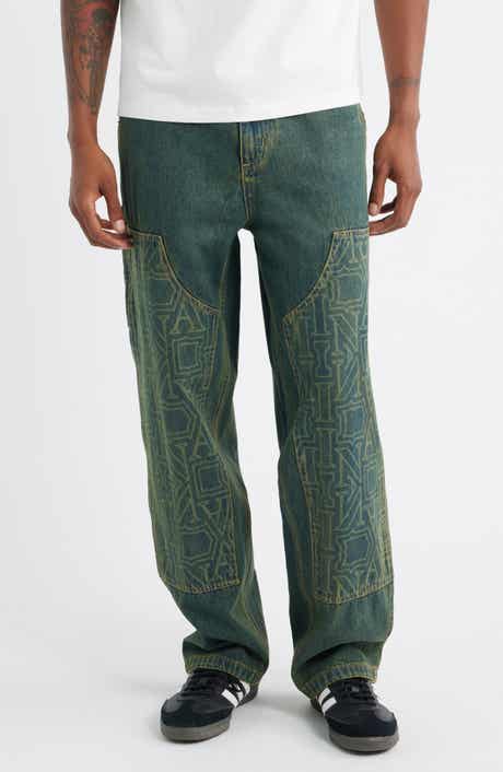 CRIMINAL DAMAGE Berkeley Monogram Double Knee Denim Carpenter Pants